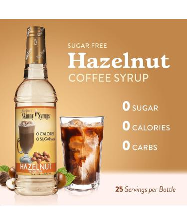 Jordan's Skinny Syrups Sugar-Free Coffee Syrup Hazelnut Flavoring for Chai Latte Protein Shake and More - Zero Calorie Gluten-Free Keto Friendly - 750ml (25.4 Fl Oz) - Buy Online on GoSupps.com