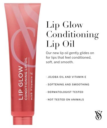 Victoria's Secret Lip Glow Conditioning Lip Oil | Softening & Smoothing Lip Treatment with Jojoba Oil & Vitamin E - Shop Internationally - Buy Online on GoSupps.com