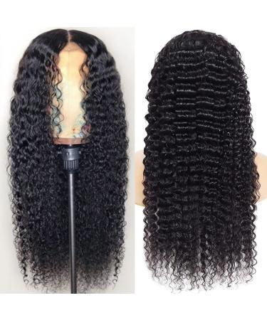 24 Inch Deep Wave Lace Front Wig Human Hair 180% Density | HD Transparent Lace Front Wig for Black Women | Pre Plucked Glueless Wig with Baby Hairline - Buy Online on GoSupps.com