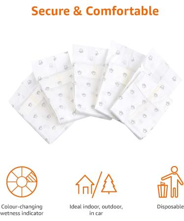 Amazon Basics Disposable Dog Diapers for Male Dogs - Large White 50-Pack - Best International Shipping Available - Buy Online on GoSupps.com