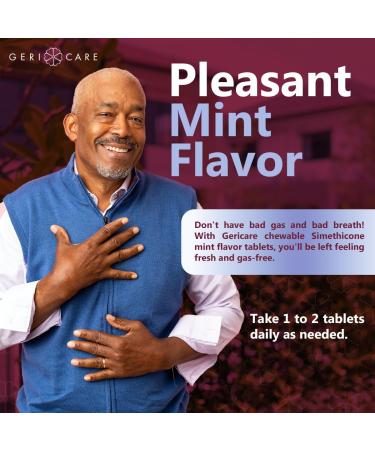 GeriCare Stool Softener Docusate Sodium 100 mg & Chewable Extra Strength Gas Relief Simethicone 125 mg Gentle Constipation Relief and Fast Gas Bloating & Pressure Relief Bundle Digestive Health - Buy Online on GoSupps.com