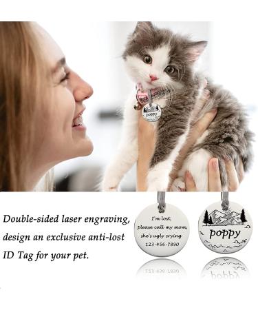 Personalized Engraved Pet ID Tag | Custom Dog Tag for Cats & Dogs | Medium/Large Collar Tag | Bone Shape Design - Buy Online on GoSupps.com