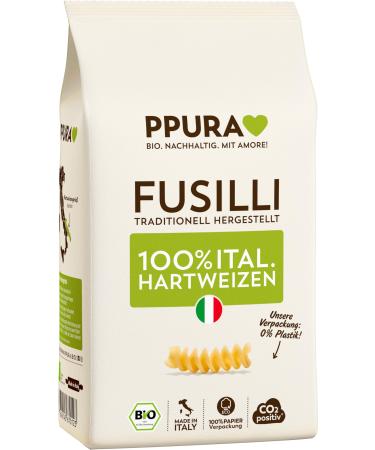 PPURA Pasta Fusilli 100% Durable Wheat 500g