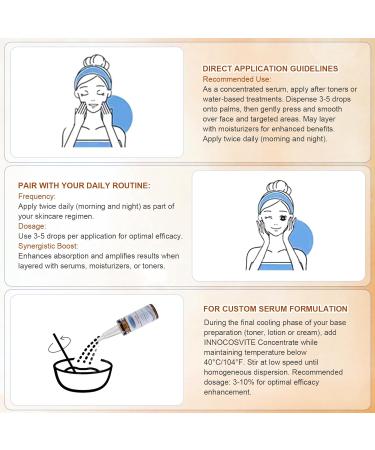 INNOCOSVATE Matrixyl 3000 100% Pure Serum - 0.68 fl Oz Undiluted Reduce Wrinkle, Daily Skin Care Booster for IDY,Fragrance-Free - Buy Online on GoSupps.com