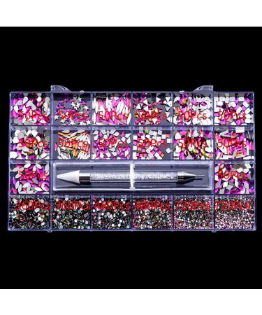 Beads For Nail Jewelry Making Crystal Making Kit With Plastic Box For Jewelry Bracelets Earring Diy Nail Set - Buy Online on GoSupps.com