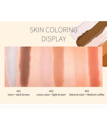 Contouring Stick Professional Makeup Highlighter Contour Stick 2-In-1 Contour Stick with Two Ends Defines the Cheekbones and Shapes the Face (01# .) - Buy Online on GoSupps.com