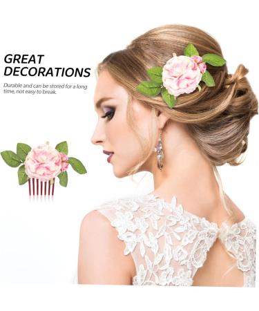 Housoutil Side Hair Combs Hair Comb Clips Versatile Hair Accessory Daily Wear Hair Accessory Hair Pin Hair Clip Flowers for Hair Decorative Hair Combs Side Combs for Women Thick Hair Fashion - Buy Online on GoSupps.com