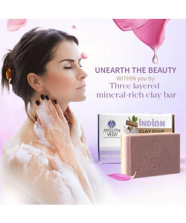 Handmade Clay Soap | Mineral-Rich Three-Layer Bar | Daily Use for Men & Women - Buy Online on GoSupps.com