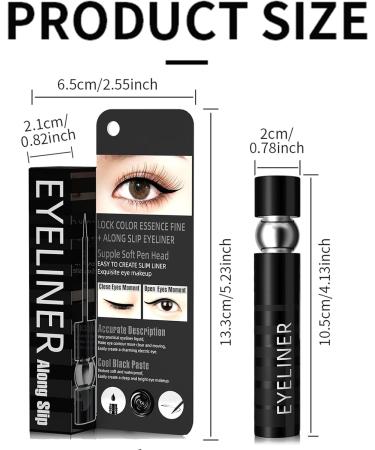 Probuk Precision Waterproof Liquid Eyeliner Black Liquid Eyeliner with Felt Tip Applicator Quick Drying Liquid Micro Pen Long Lasting Smudge-Proof All Day Professional Makeup-Matte Finish - Buy Online on GoSupps.com