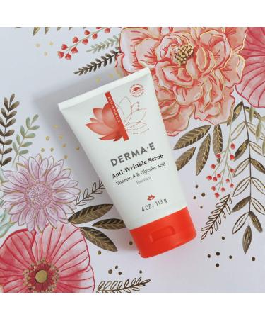 Derma E Anti-Wrinkle Scrub 4 oz - Exfoliating Facial Scrub for Aging Skin - Buy Online on GoSupps.com