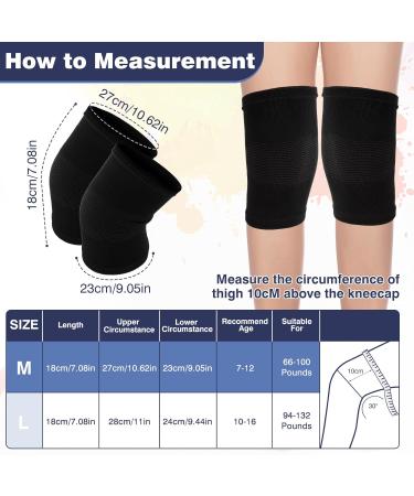 Kids Knee Sleeve Brace for Compression Support | Breathable Elastic Soft Protectors for Volleyball Football Dance Yoga Tennis & More - Ideal for Young Athletes (M - Buy Online on GoSupps.com