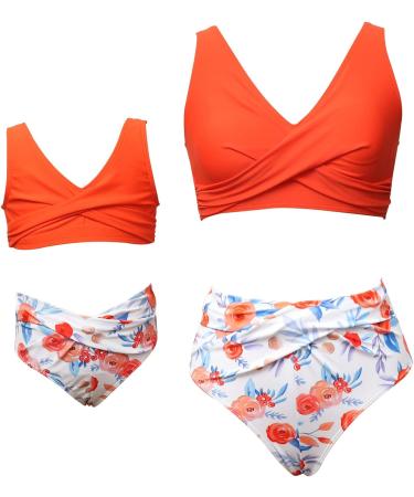 Watch Cheap Men's Family Pieces Two and Swimwear Bikini Mother Matching Swimsuit Girls Daughter Swimwear Set Hamburg T-Shirt L Orange - Buy Online on GoSupps.com