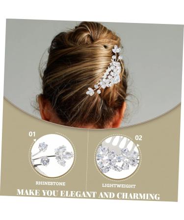 DOITOOL Bangs Comb Hair Gems for Women Hair Pearls Crystal Headpiece Rhinestone Hair Comb Bridal Hair Clip Crystal Hair Comb Ladies Wigs Rhinestone Decorate Wedding Bride - Buy Online on GoSupps.com