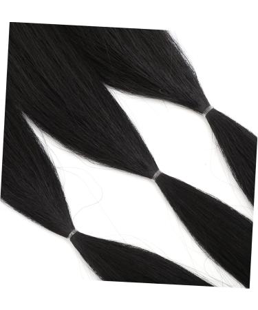 DOITOOL Braid Wig Ponytail Wig Braids Wig Hat Hair Wigs for Women Synthetic Ponytail Extention Hair Extensions for Braids Ponytail Extension Extend Girl Women's High Temperature Wire 90X5CM Black - Buy Online on GoSupps.com