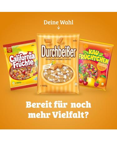 Buy Durchbeisser Caramel Toffees 1kg - Extra Tender Caramel Candies | International Shipping Available - Buy Online on GoSupps.com