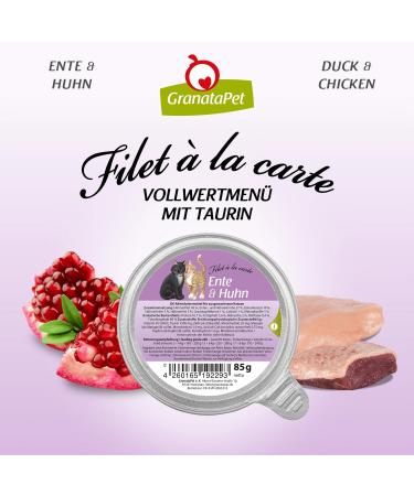 Granapet Filet la carte Duck & Chicken - 6x85g - Grain-Free Wet Cat Food with High Meat Content - No Added Sugar - Buy Online on GoSupps.com