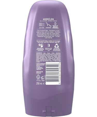 Unilever Benelux Andr lon Oil & Curl Conditioner for flexible shiny curls 6 x 250 ml Value pack - Buy Online on GoSupps.com