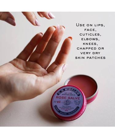 C.O. Bigelow Rose Salve Trio - Pack of 3 Lip Balm Tins for Chapped Lips & Dry Skin - Buy Online on GoSupps.com