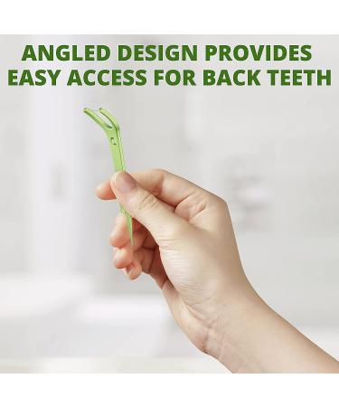 Plackers Back Teeth Micro Mint Dental Flossers - 75 Count Pack - Delicious Mint Flavor with Protected Pick - Easy Access & Storage - Buy Online on GoSupps.com