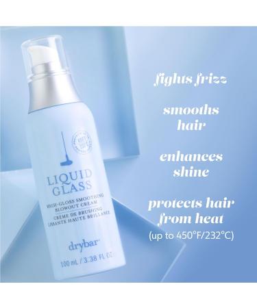 Buy Drybar Liquid Glass High-Gloss Smoothing Blowout Cream - Reduces Frizz & Enhances Shine | Heat Protectant for Hair up to 450 F - International Shipping Available - Buy Online on GoSupps.com