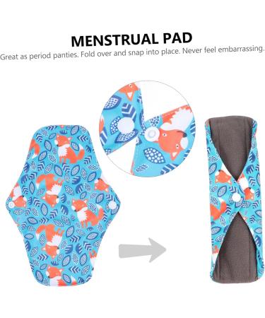 6pcs Reusable Bamboo Charcoal Panty Liners & Menstrual Pads - Washable Maternity Napkins for Girls - Buy Online on GoSupps.com