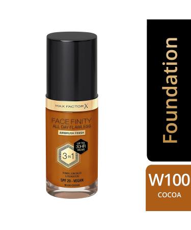 Max Factor Facefinity All Day Flawless Foundation 100 Cocoa - Long-Lasting Flawless Finish International Shipping Available - Buy Online on GoSupps.com