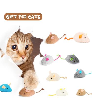 9 Pcs Catnip Toys for Cats Cat Mouse Toy Catnip Mouse Toys for Cat Cat Toys for Indoor Cats Adult and Kitten Toys for Indoor Cats Soft Cat Mouse Toy Toy for Cat Playing Chewing Teeth Cleaning - Buy Online on GoSupps.com