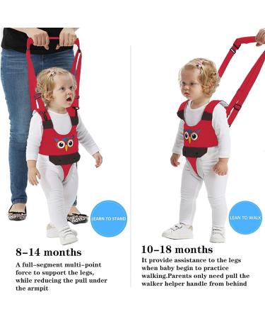 IULONEE Baby Walking Harness - Adjustable Toddler Assistant for Standing and Learning - Kids Safety Reins - Red (7-24 Month) - Buy Online on GoSupps.com