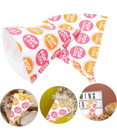 CLISPEED 50pcs Popcorn Bag Mini Bags for Favors Party Favors Bag Mini Treat Bags Treat Cone Bags Clear Gift Bags for Favors Candy Treat Bags Candy Gift Bags Paper Child Disposable Snack 20X15.5CM As Shown - Buy Online on GoSupps.com
