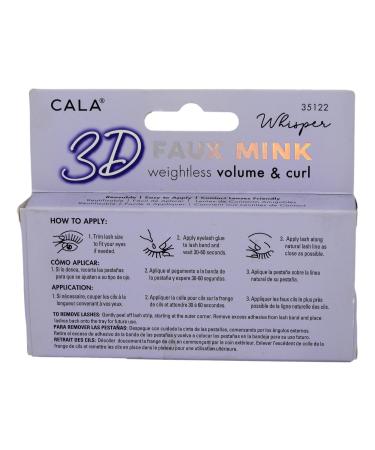 3D Faux Mink Lashes - Whisper | Luxury Eyelash Extensions for Stunning Eyes | International Shipping Available - Buy Online on GoSupps.com