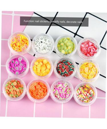 minkissy 72 Boxes Fruit Slice DIY Manicure Lip Gloss Base Nail Ceramics Manicure Charms Bracelet Beads Copydex Glue Candy Beads Candy Necklace Kit De Manicura Pva Glue Polymer Clay Set - Buy Online on GoSupps.com