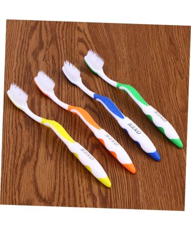 Frcolor 4-Piece Nano Toothbrush Set - Ergonomic Soft Toothbrushes for Adults | Micro Tooth Hygiene & Oral Care - Buy Online on GoSupps.com