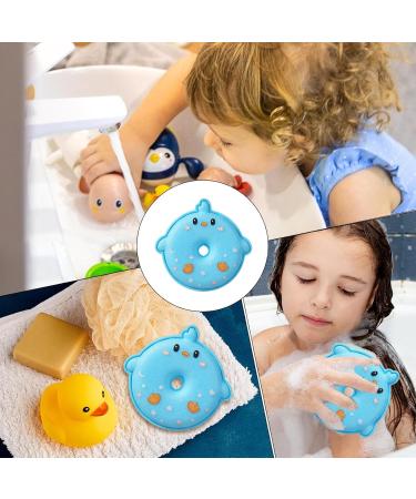 Shower Sponge for Body Scrubber Sponge Bath Ball for Kids - Body Scrub Shower Ball for Hotel Bathroom Home Dormitory and Travel Blue - Buy Online on GoSupps.com