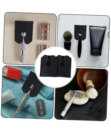 Coophya 2ST Leather Razor Head Case | Protective Razor Bag | Travel-Friendly Synthetic Leather Design - Buy Online on GoSupps.com