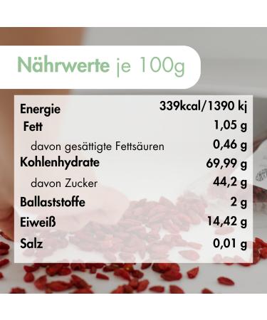 1001 Fruit 1001 Frucht Organic goji berries 1 kg from Tibet dried highquality superfood berries in premium and raw quality freshly packaged product every day Handmade in Germany - Buy Online on GoSupps.com