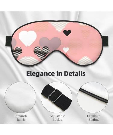 Buy Abstract Love Chart Eye Mask | Soft Elastic & Adjustable Sleeping Mask for Men & Women Comfort for Nighttime Rest - Buy Online on GoSupps.com