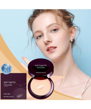 Anti-Cernes Soft Matte Haute Couvrance | Cr me Cernes R sistante l'Eau Soin Longue Tenue L ger 10g Imperm able Pour v nement Quotidien Soir e Travail Voyage Teint fonc  - Buy Online on GoSupps.com