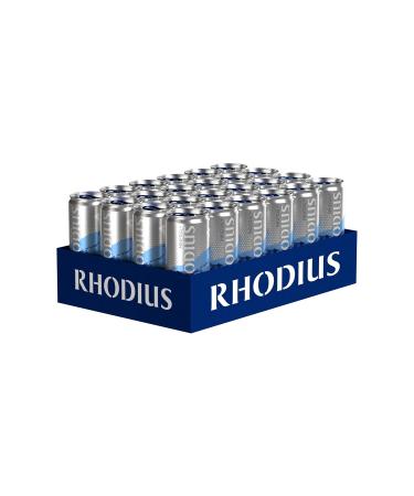 Buy Rhodius Sparkling Mineral Water Rich in Minerals & Magnesium | 24 x 330ml Cans | Eco-Friendly & Disposable | International Shipping Available - Buy Online on GoSupps.com