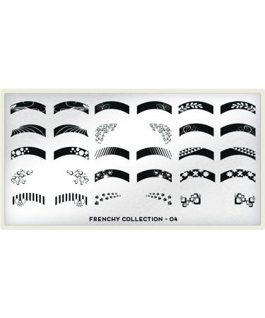 MoYou-London Frenchy Collection Stamping Plate - Nail Art Design Stencils for Manicure & Pedicure (Frenchy 04) | International Shipping Available - Buy Online on GoSupps.com