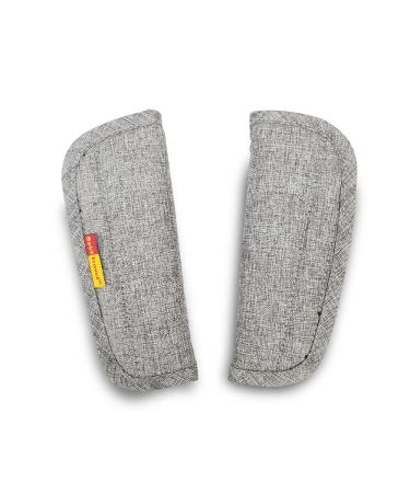 Seedfuture belt cushion for child car seats with Velcro fastener gray 2 pieces adjustable and universal stroller shoulder strap cushions pads for children children newborns