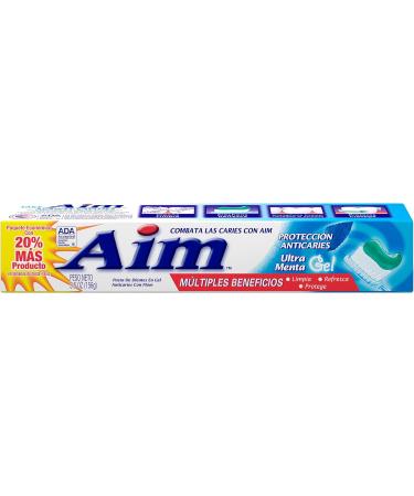 AIM Cavity Protection Gel Toothpaste Mint - 6 oz - 2 Pack | Buy Internationally for Stronger Teeth & Fresh Breath - Buy Online on GoSupps.com