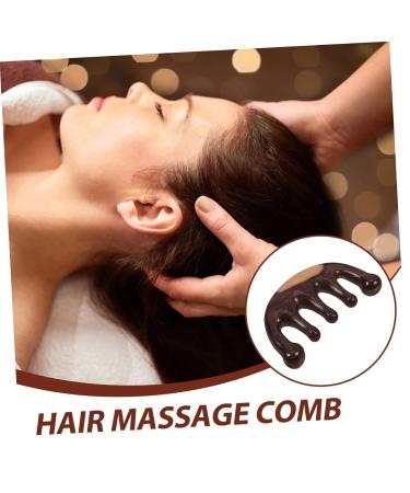 BCOATH Wooden Wide Tooth Comb for Women | Hair Head Massage Tool | Natural Broad Tooth Desangerer | 10.50x5.00cm | Best Massage Tools - Buy Online on GoSupps.com