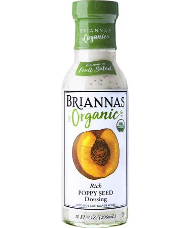 Briannas Organic Rich Poppy Seed Dressing 10 fl oz (296 ml)