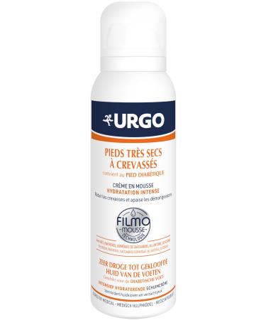 Urgo - Filmomousse Intense Hydration 125ML - Treatment for very dry to cracked feet - Suitable for diabetic foot - No greasy or sticky effect