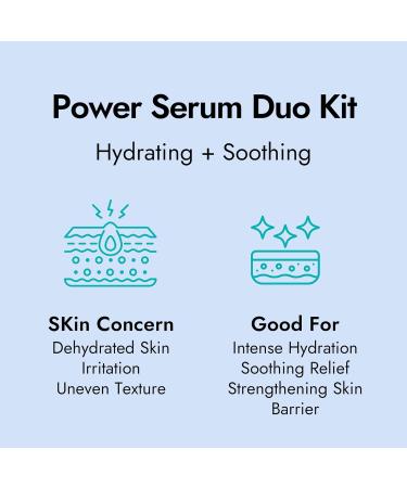 Epielle Power Serum Duo 3 Pack | Hydrating & Soothing Serums & 2 Soothing Toner Pads | Korean Skincare Spa Gifts for Women - Buy Online on GoSupps.com