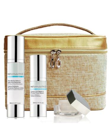 Bag Set Caviar Repair and Protect Serum Free Radical Defence Daily Moisturiser Overnight Eye Regenerator 400 Gram