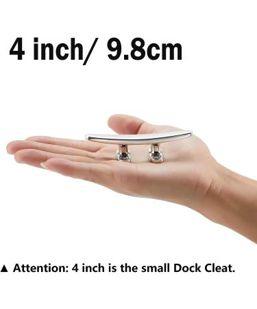 ZOMCHAIN 4 Boat Cleat - 2PCS (316 Stainless Steel) | Dock Cleat for Mooring with Free Installation Screws - Buy Online on GoSupps.com