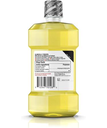 Listerine Original Antiseptic Mouthwash, 250 mL - Fight Bad Breath, Plaque & Gingivitis - Buy Online on GoSupps.com