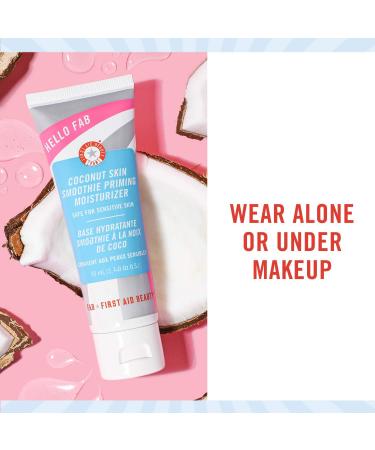 First Aid Beauty Hello FAB Coconut Skin Smoothie Priming Moisturizer 1.7 Oz - 2-in-1 Makeup Primer & Moisturizer - Buy Online on GoSupps.com