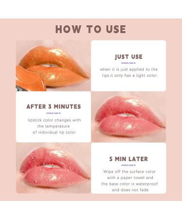 NewBang Lazy Lipstick - 3 Colors Magic Color Changing Waterproof Lipstick - Long Lasting & Moisturizing - Non-Stick Cup Formula - Fade-Resistant - 3.06 Ounce (Pack of 1) - Buy Online on GoSupps.com